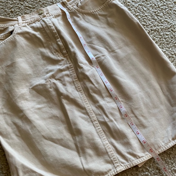 F. by Faconnable Tan Denim Skirt - Picture 5 of 6